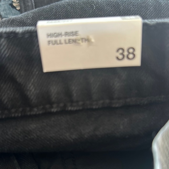 Zara Black Wide Leg Flare Jeans - Picture 12 of 14
